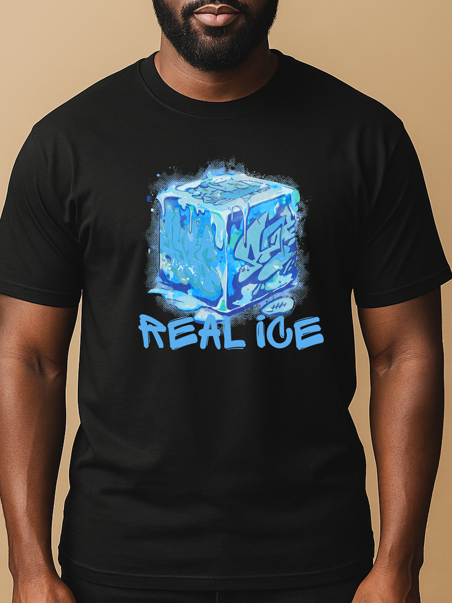 Real Ice, Premium DTF Printed T-Shirt